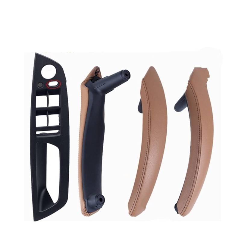 PUXJQ Auto Innentürverkleidung Griff Pull Trim Cover Für BMW E70 X5 E71 E72 X6 SAV(LHD-Brown-Standard) von PUXJQ