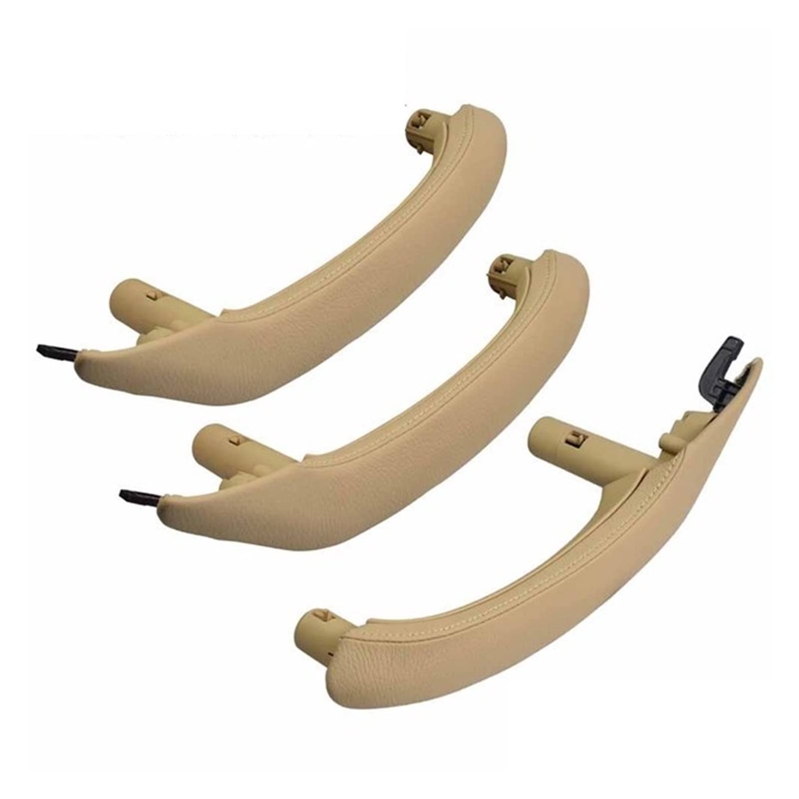 PUXJQ Auto Links/Rechts Innentürgriff Türverkleidung Zugverbinder Für BMW X3 X4 F25 F26 2010-2017 Autoinnenausstattung(RHD Beige 3pcs) von PUXJQ