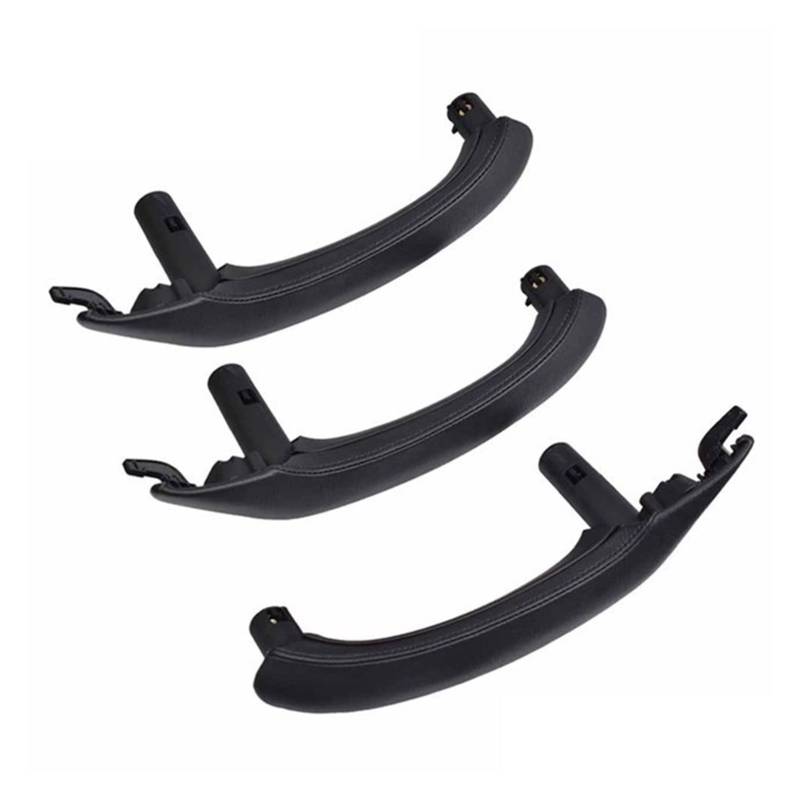 PUXJQ Auto Links/Rechts Innentürgriff Türverkleidung Zugverbinder Für BMW X3 X4 F25 F26 2010-2017 Autoinnenausstattung(RHD Black 3pcs) von PUXJQ