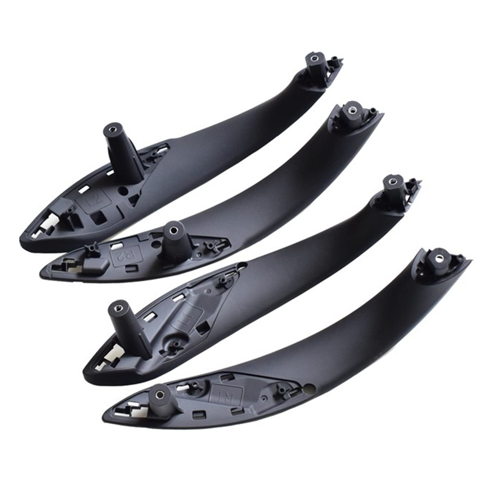 PUXJQ Auto-Styling Für BMW 3er F30 F80 F31 F32 F33 F34 F35 F36 Autoinnengriff Innentürverkleidung Pull Trim Cover Carbon Fiber(Black-4pcs) von PUXJQ