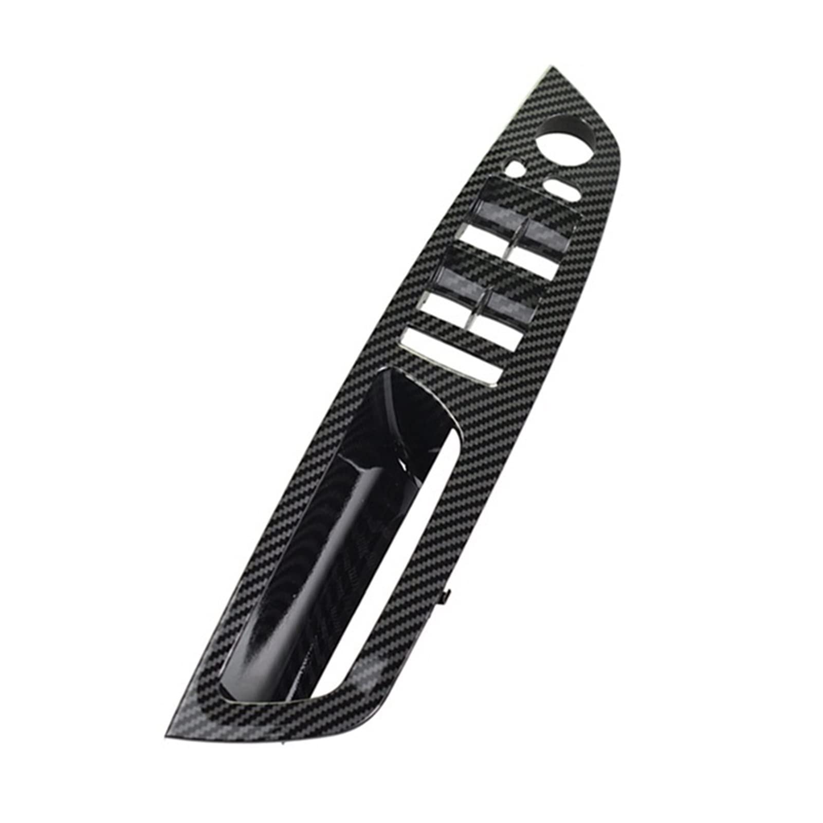 PUXJQ Autozubehör Auto Links Rechts Innentür Armlehne Griff Innenverkleidung Pull Trim Cover Für BMW E70 E71 X5 X6(Carbon Fiber-Panel) von PUXJQ