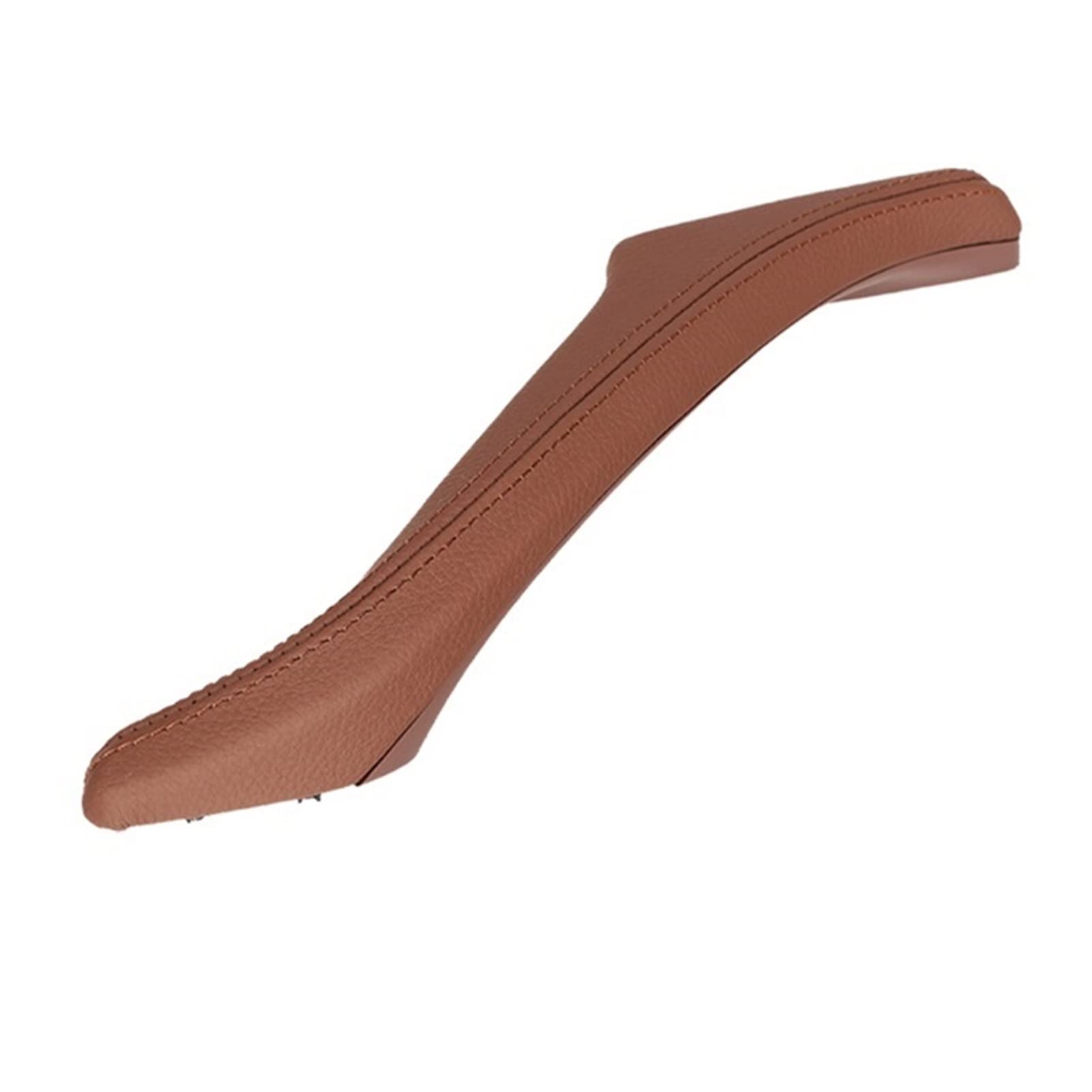 PUXJQ Beige/Schwarz Auto Links Rechts Innentürgriff Panel Pull Trim Cover Für BMW 5er F10 F18 520i 525i 528i 530(Red-Brown-Left-LHD) von PUXJQ
