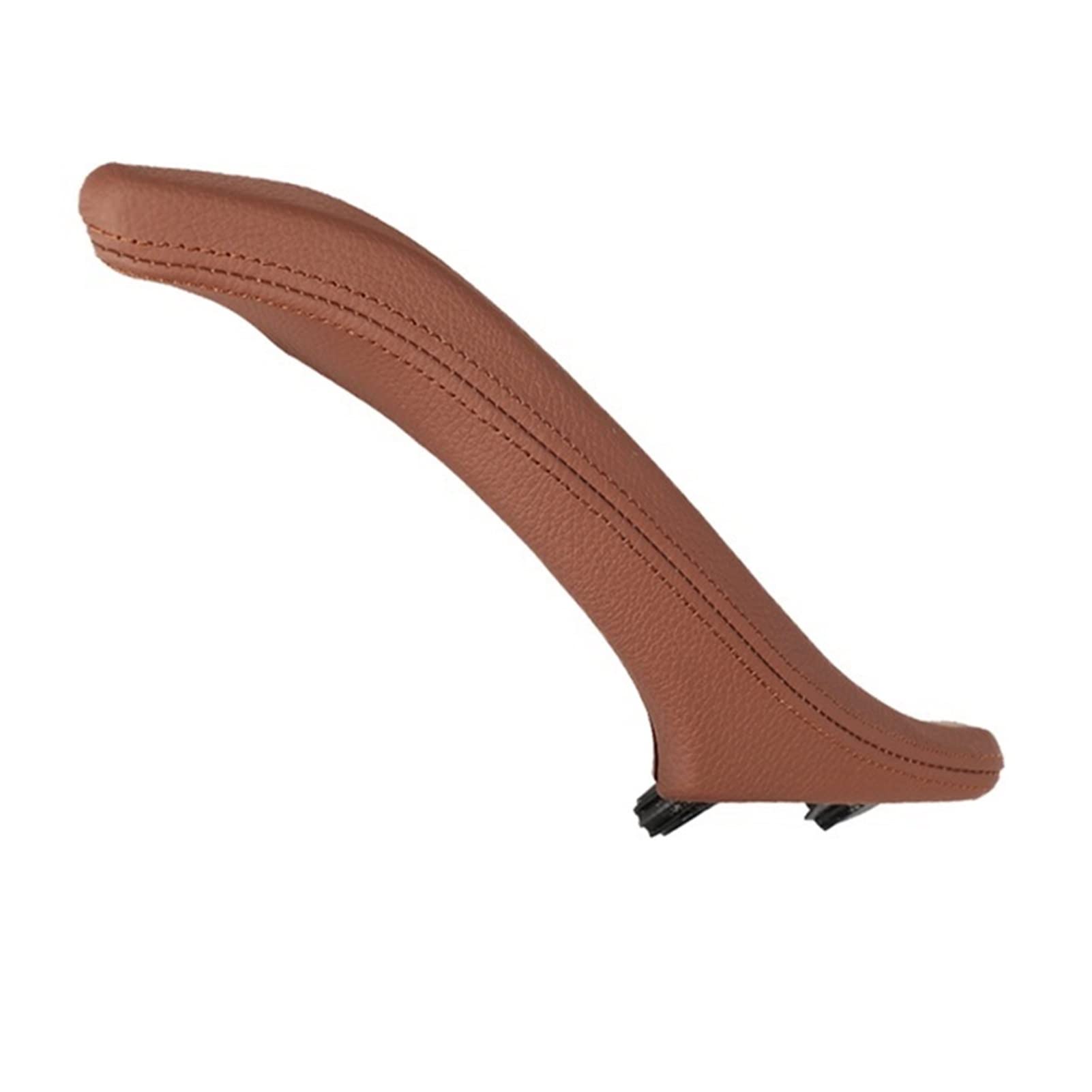 PUXJQ Beige/Schwarz Auto Links Rechts Innentürgriff Panel Pull Trim Cover Für BMW 5er F10 F18 520i 525i 528i 530(Red-Brown-Right-LHD) von PUXJQ