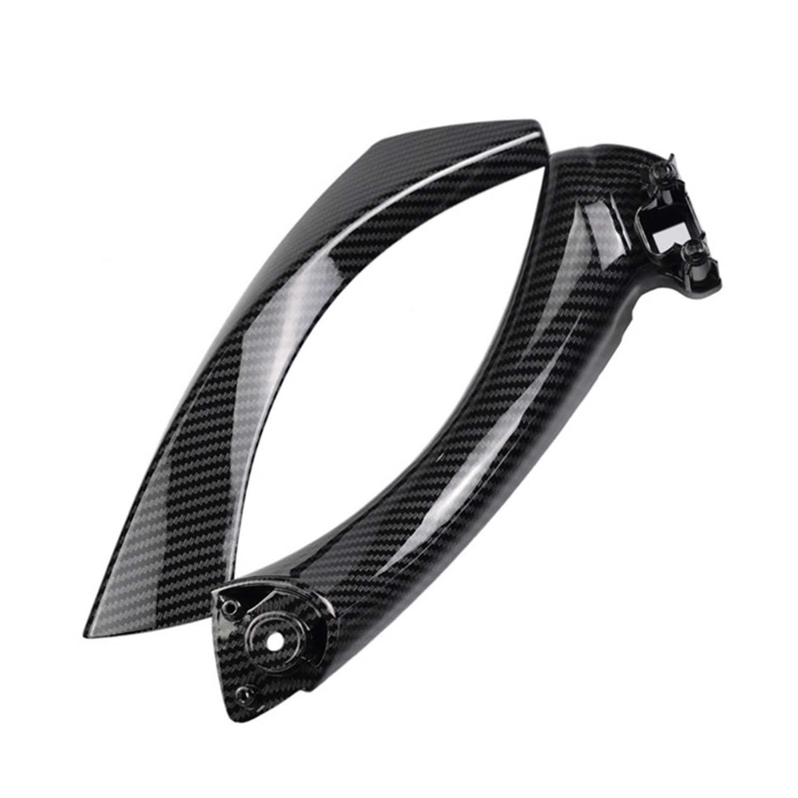 PUXJQ Für BMW 3er E90 E91 E92 316 318 320 325 328i Innentüren Griff Pull Trim Cover Links Rechts(Carbon Fiber-Left) von PUXJQ