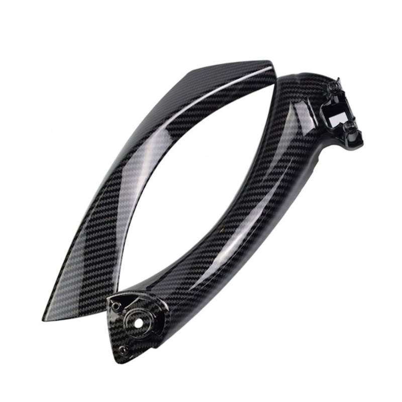 PUXJQ Für BMW 3er E90 E91 E92 316 318 320 325 328i Innentüren Griff Pull Trim Cover Links Rechts(Carbon Fiber-Left) von PUXJQ