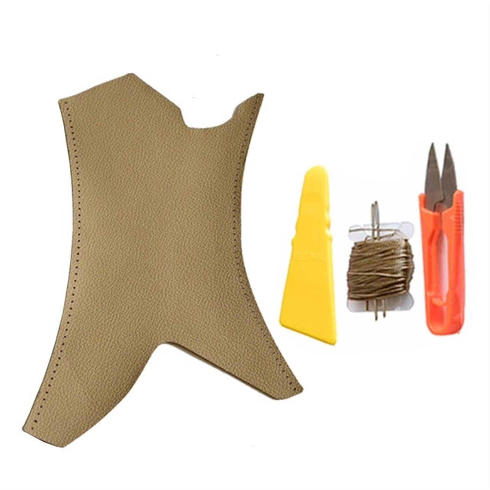 PUXJQ Für BMW 3er E90 E91 E93 2005–12 Autoinnenteile Leder Rechts/Links Türverkleidung Griff Griffabdeckung Innere Zugverkleidung(Beige-Left) von PUXJQ