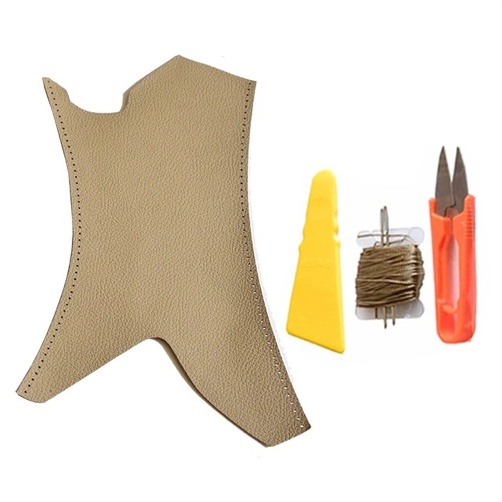 PUXJQ Für BMW 3er E90 E91 E93 2005–12 Autoinnenteile Leder Rechts/Links Türverkleidung Griff Griffabdeckung Innere Zugverkleidung(Beige-Right) von PUXJQ