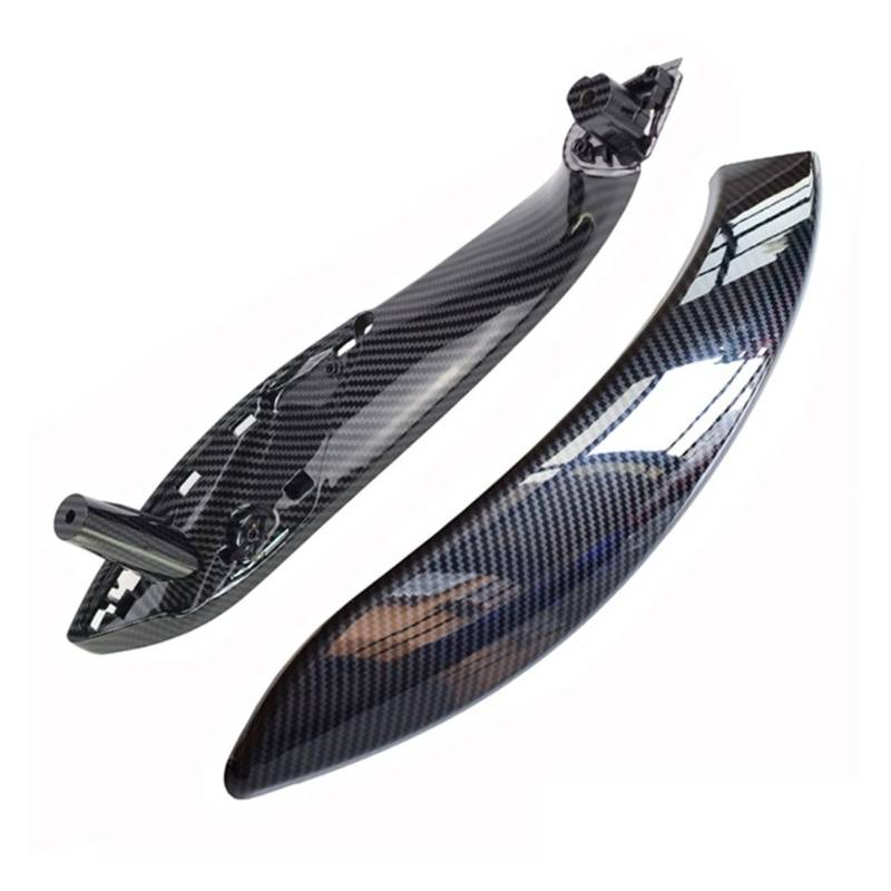 PUXJQ Für BMW 3er F30 F31 F34 2013~2018 Auto-Innentürgriff-Abdeckungs-Verkleidungs-Carbonfaser-ABS-Verkleidungsgriff-Aufkleber(Front-Left-Set) von PUXJQ