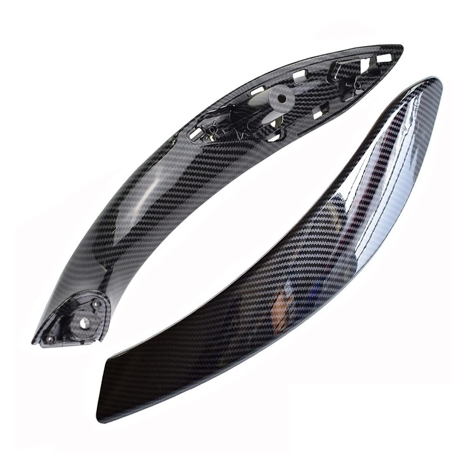 PUXJQ Für BMW 3er F30 F31 F34 2013~2018 Auto-Innentürgriff-Abdeckungs-Verkleidungs-Carbonfaser-ABS-Verkleidungsgriff-Aufkleber(Rear-Right-Set) von PUXJQ