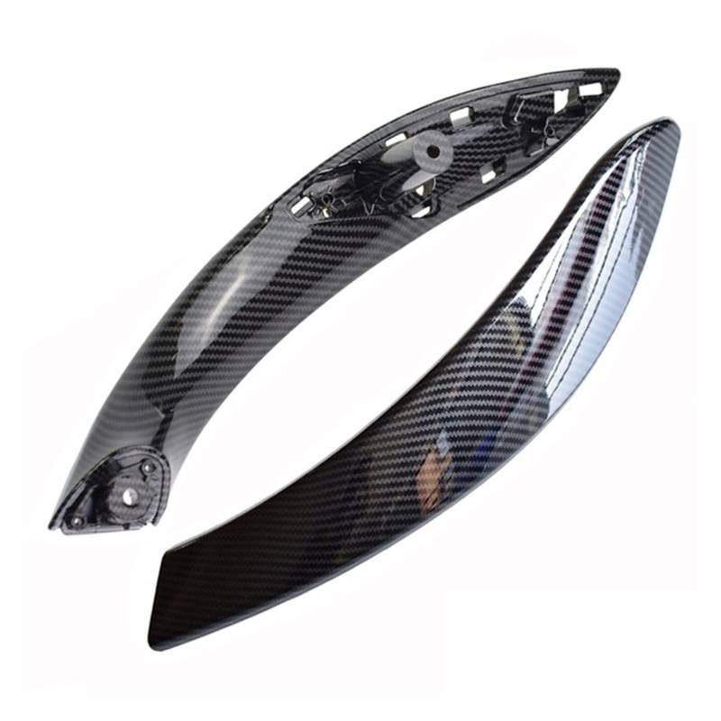 PUXJQ Für BMW 3er F30 F31 F34 2013~2018 Auto-Innentürgriff-Abdeckungs-Verkleidungs-Carbonfaser-ABS-Verkleidungsgriff-Aufkleber(Rear-Right-Set) von PUXJQ