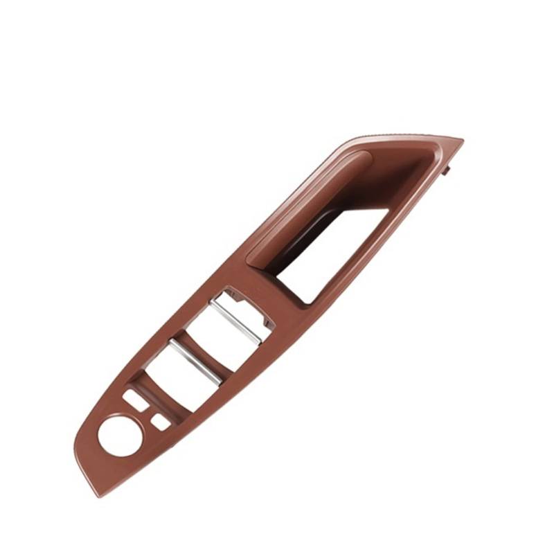 PUXJQ Für BMW 5er F10 520i 523i F11 525dx 528i Car Styling Beige Schwarz ABS + PC Fensterheber-Bedienfeld(Red Brown) von PUXJQ