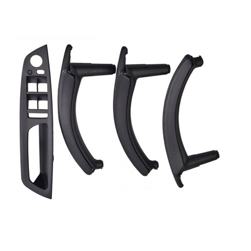 PUXJQ Für BMW E70 E71 E72 X5 X6 Panel Pull Trim Cover Kohlefaser Schwarz Beige Rechtes Seitenruder Das Den Armlehnengriff Der Inneren Tür Antreibt(RHD-Black-Standard) von PUXJQ