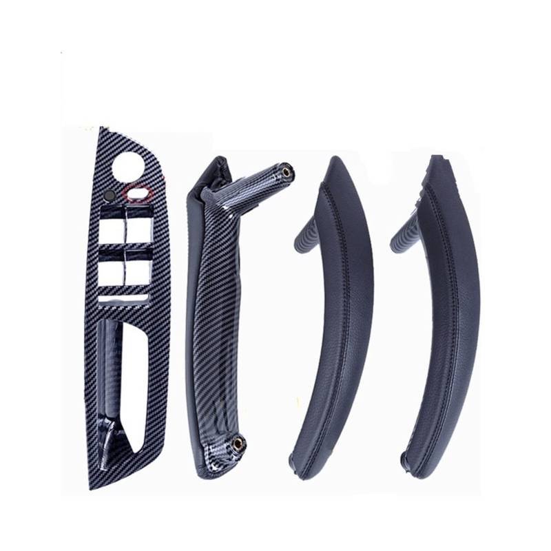PUXJQ Für BMW E70 E71 X5 X6 2007-2013 Auto Links Rechts Innentürgriff Armlehne Leder Kompletter Zuggriffsatz Bezug(LHD-CF-Standard) von PUXJQ
