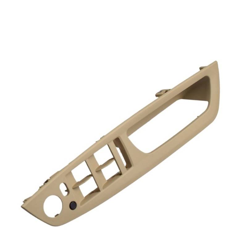 PUXJQ Für BMW E70 E71 X5 X6 RHD Auto Grau Beige Schwarz Armlehne Auto Rechte Innentürgriff Innenverkleidung Pull Trim Cover(Standard-Beige) von PUXJQ