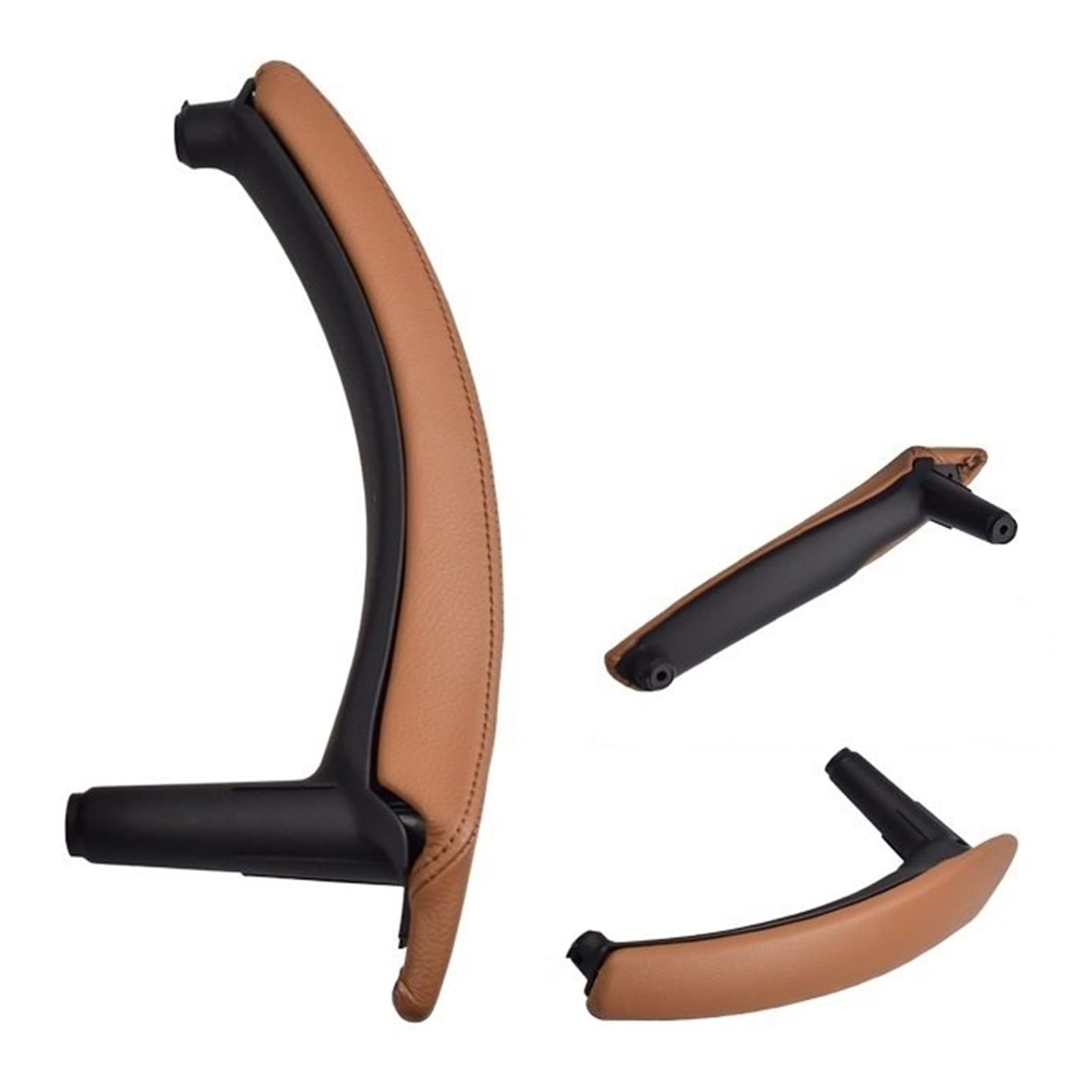 PUXJQ Für BMW E70 X5 E71 X6 Links Rechts Außen Leder Innen Armlehne Türverkleidung Griff Pull Trim Cover(Brown-Left) von PUXJQ