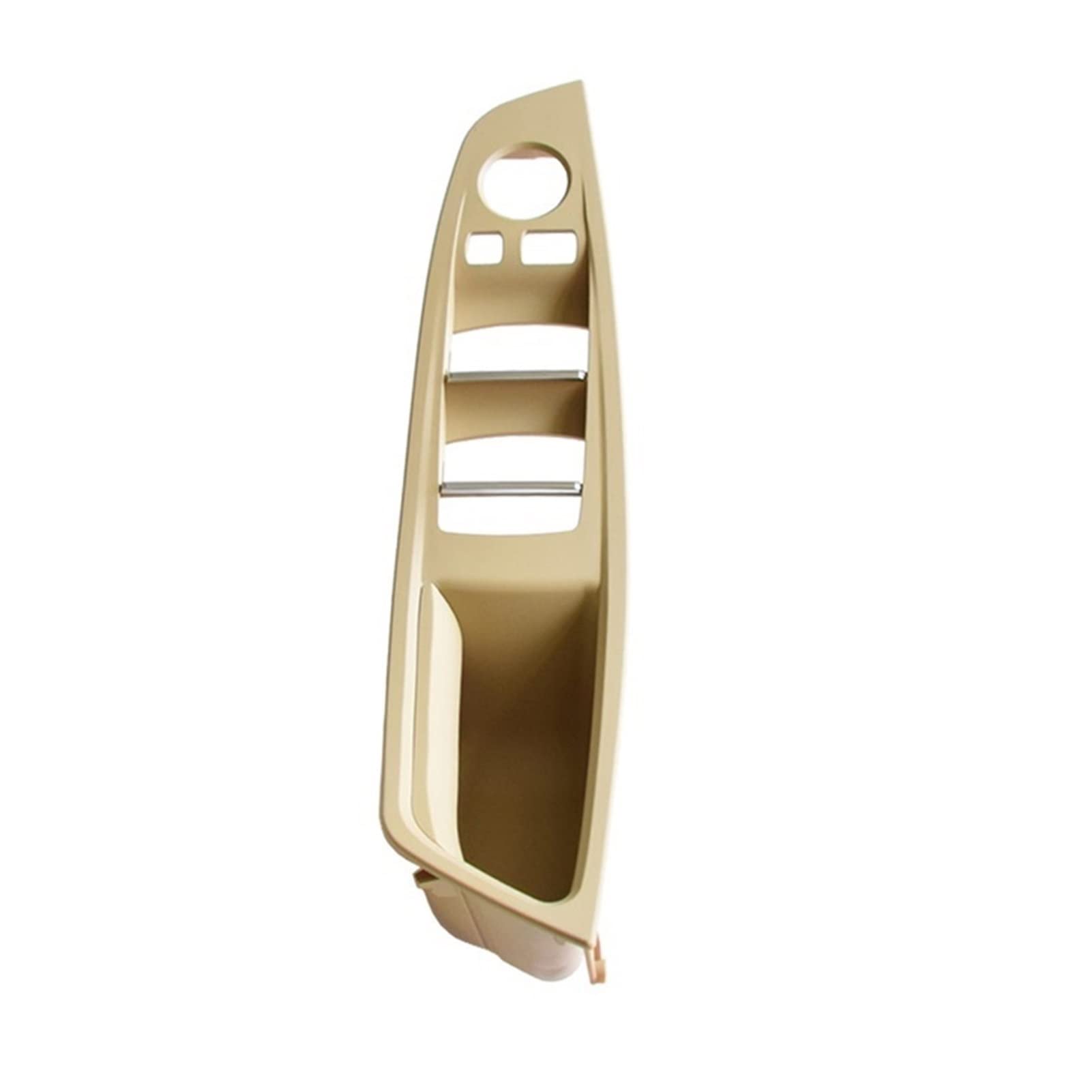 PUXJQ Für BMW F10 F11 520i 528i 535i 2010-2016 RHD Beige Schwarz Rot-Wein Auto Innengriff Innentür Armlehne Panel Pull Trim Cover(Beige-RHD) von PUXJQ