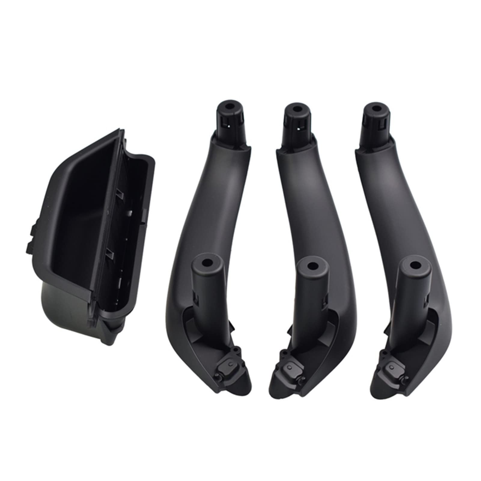 PUXJQ Für BMW X3 X4 F25 F26 2010-2017 Auto Auto Innentürverkleidung Abdeckung LHD Hauptfahrertür Innengriff Zugleiste(Black-4pcs) von PUXJQ