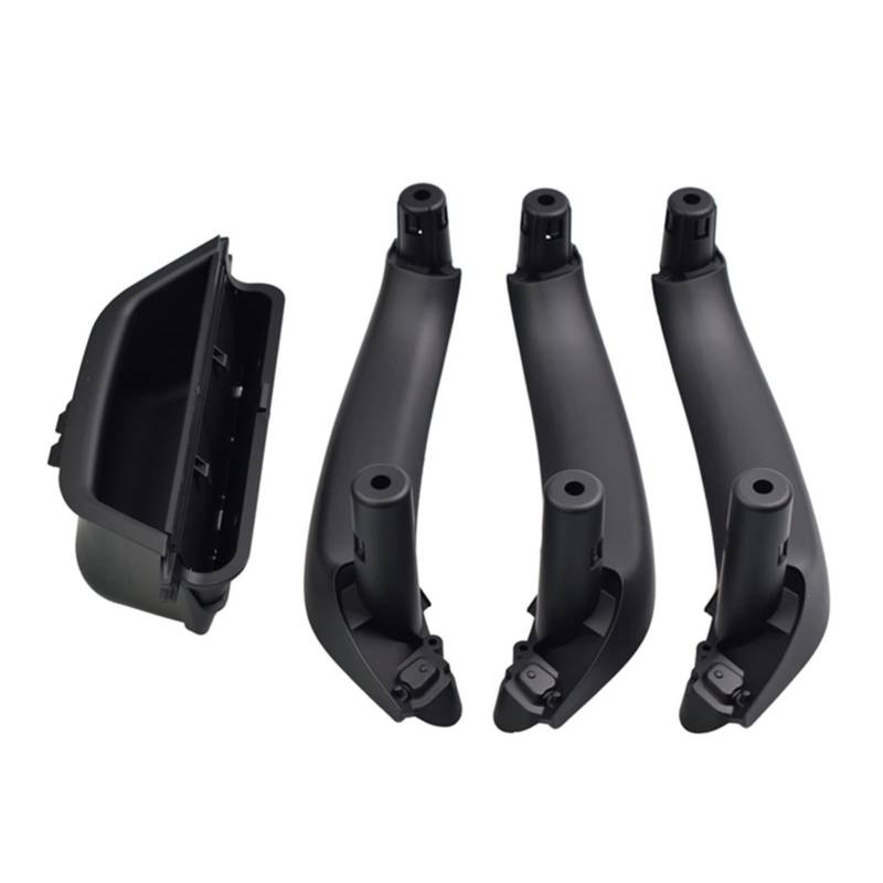 PUXJQ Für BMW X3 X4 F25 F26 2010-2017 Auto Auto Innentürverkleidung Abdeckung LHD Hauptfahrertür Innengriff Zugleiste(Black-4pcs) von PUXJQ