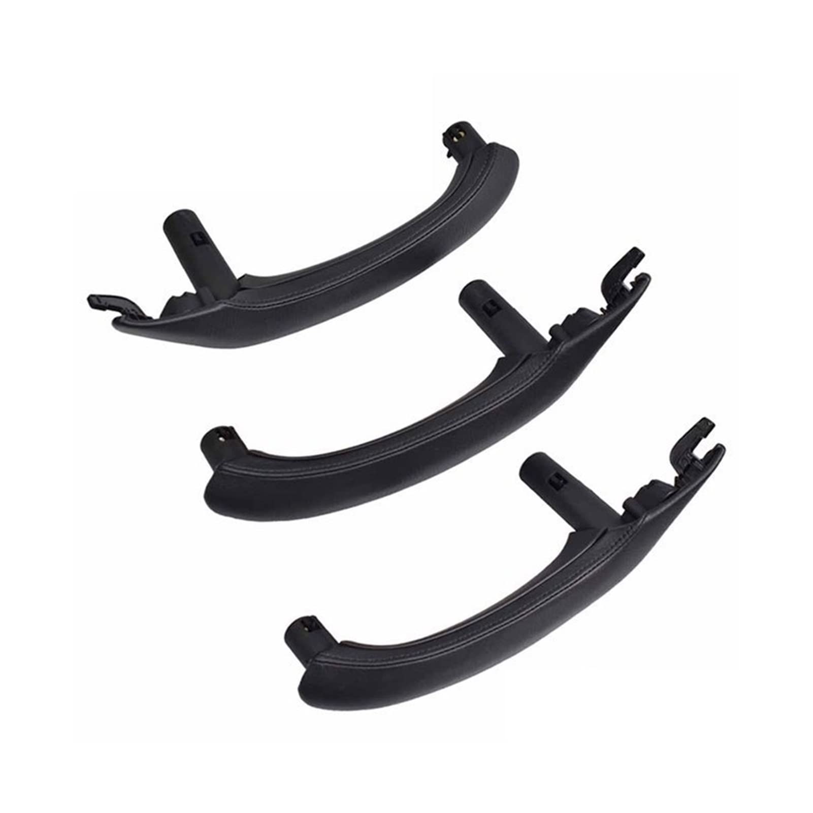 PUXJQ Für BMW X3 X4 F25 F26 2010-2017 Beige Schwarz Auto Links Rechts Türinnengriff Innentürverkleidungsgriff Pull Trim Cover(LHD Black 3pcs) von PUXJQ