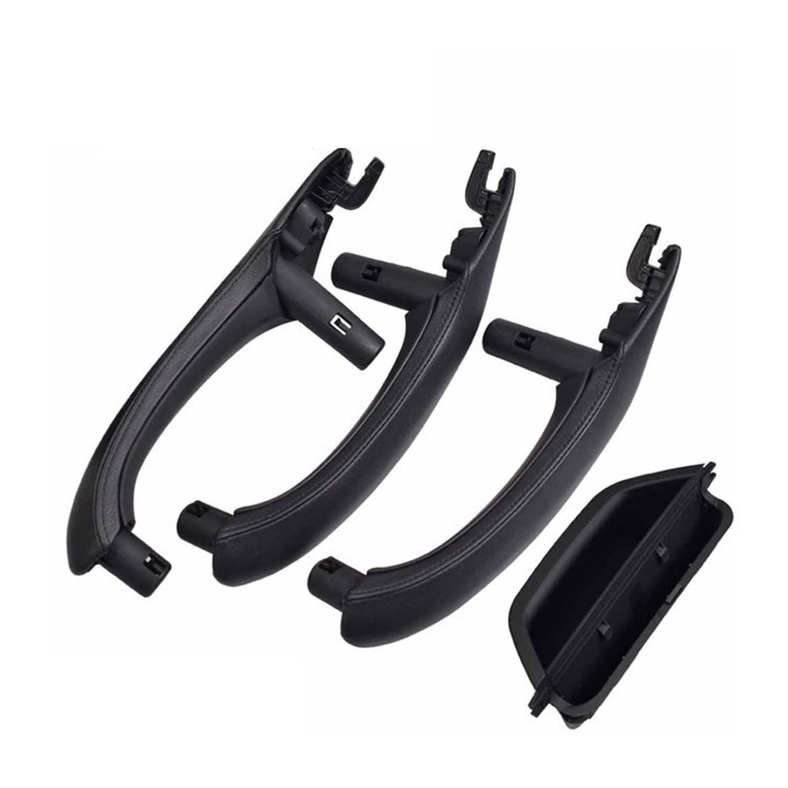 PUXJQ Für BMW X3 X4 F25 F26 2010-2017 Beige Schwarz Auto Links Rechts Türinnengriff Innentürverkleidungsgriff Pull Trim Cover(LHD Black 4pcs) von PUXJQ