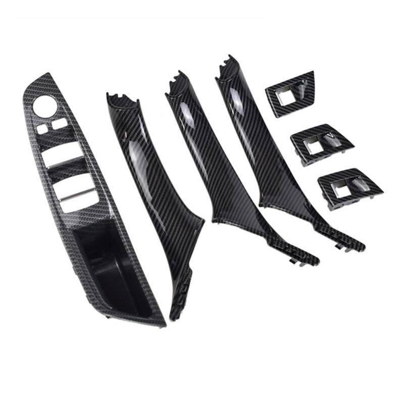 PUXJQ Innere Innengriffe Türinnenverkleidung Griff Pull Trim Cover Für BMW F10 F11 F18 5 Series 2010–2016 Kohlefaser(Carbon-RHD-7) von PUXJQ