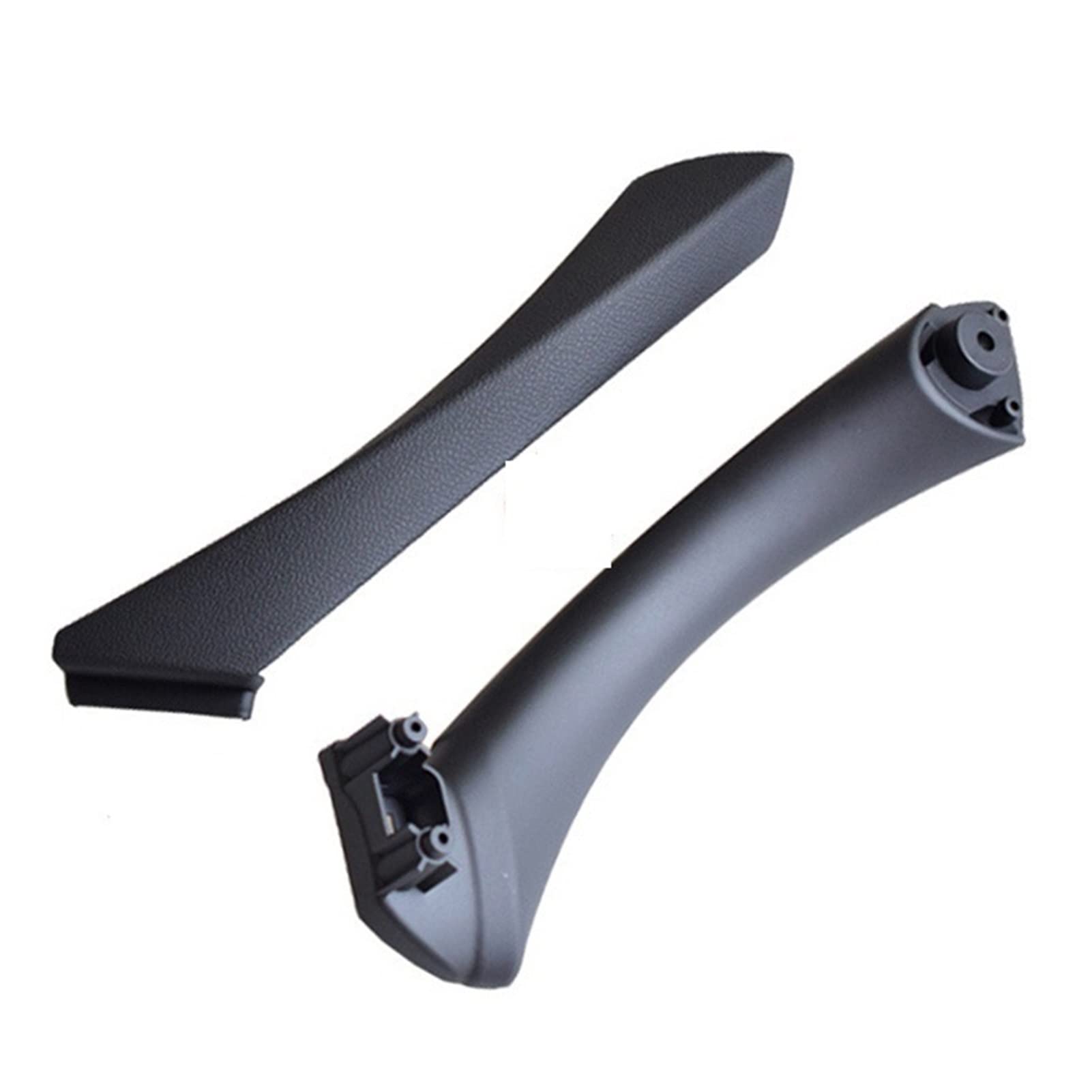 PUXJQ Kohlefaser Links Rechts Auto Innengriff Innentür Armlehne Panel Pull Trim Cover Für BMW 3er E90 E91 316 318 320 325(Black-Set-Left) von PUXJQ