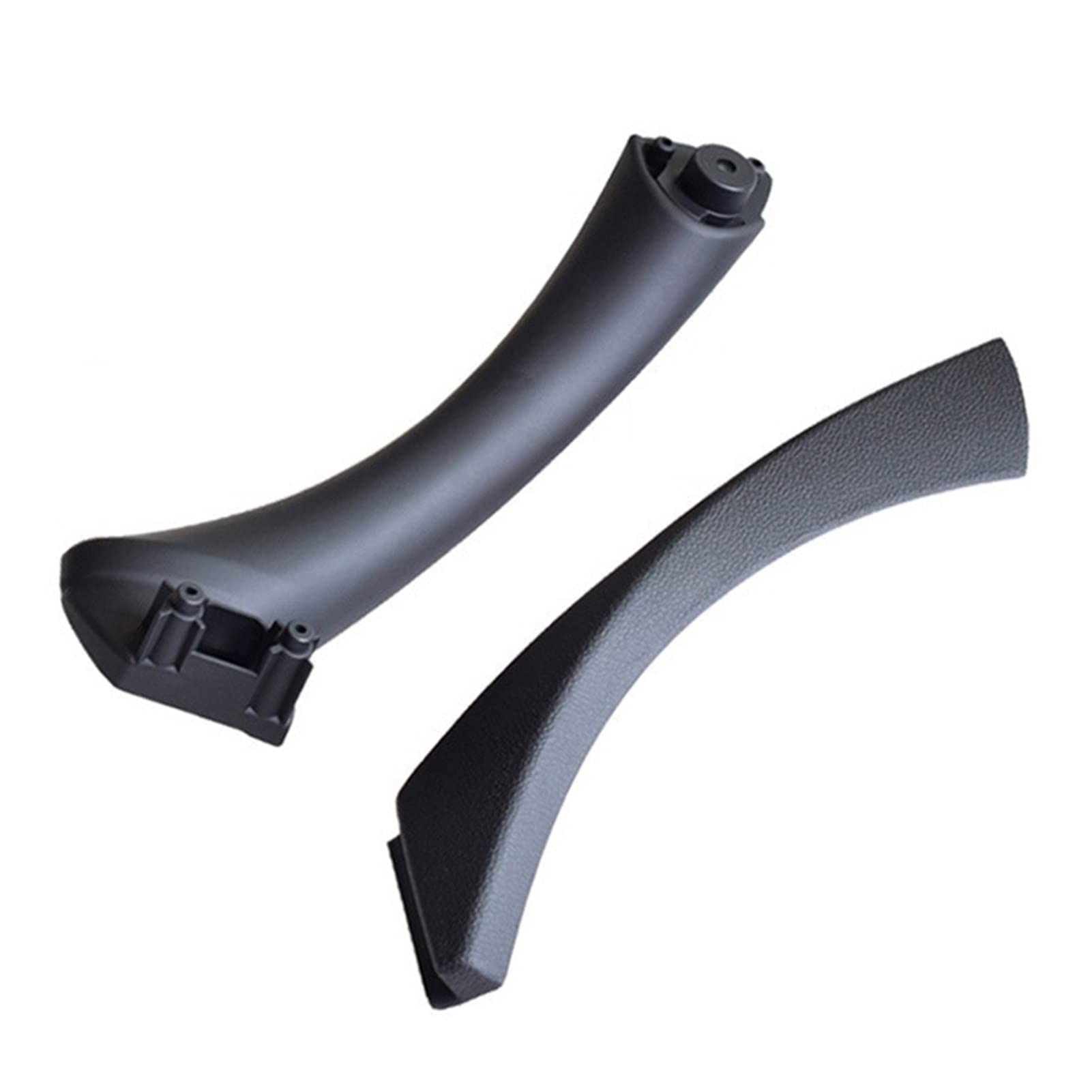 PUXJQ Kohlefaser Links Rechts Auto Innengriff Innentür Armlehne Panel Pull Trim Cover Für BMW 3er E90 E91 316 318 320 325(Black-Set-Right) von PUXJQ