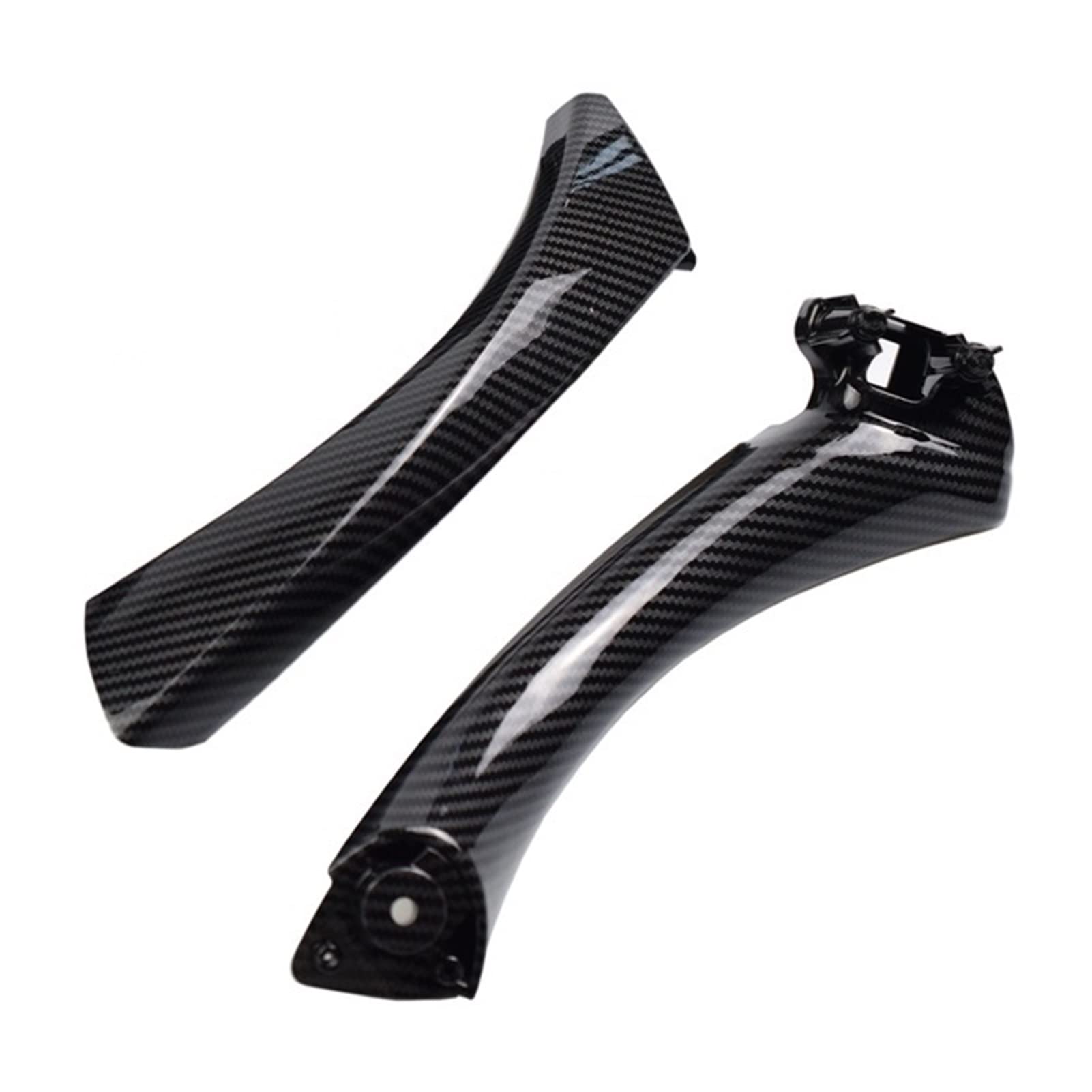 PUXJQ Kohlefaser Links Rechts Auto Innengriff Innentür Armlehne Panel Pull Trim Cover Für BMW 3er E90 E91 316 318 320 325(Carbon Fiber-Right) von PUXJQ