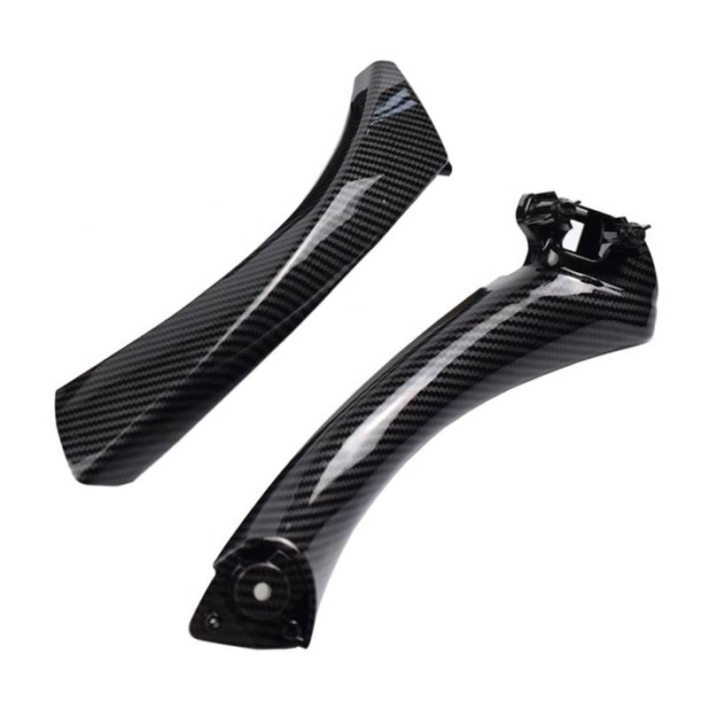 PUXJQ Kohlefaser Links Rechts Auto Innengriff Innentür Armlehne Panel Pull Trim Cover Für BMW 3er E90 E91 316 318 320 325(Carbon Fiber-Right) von PUXJQ