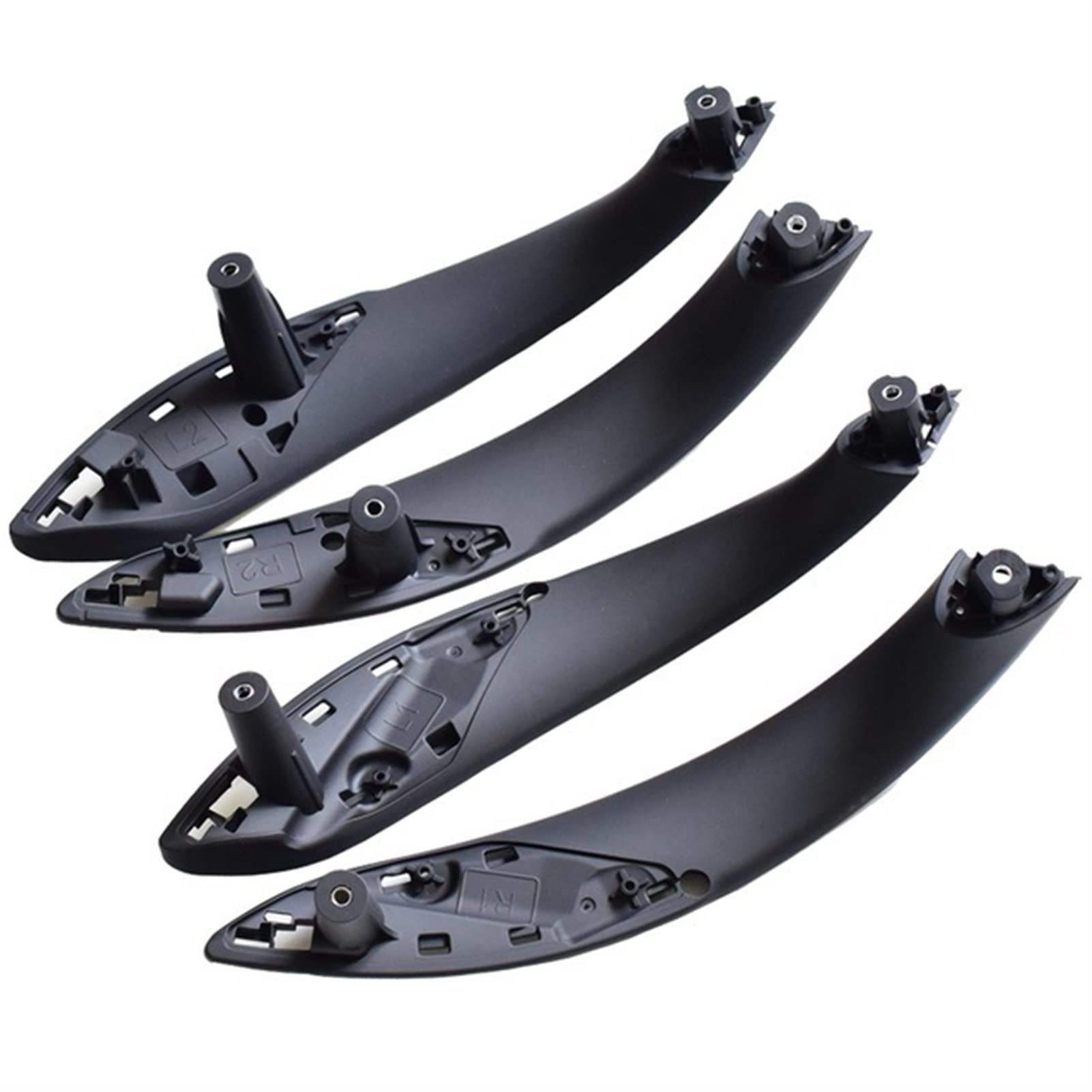 PUXJQ Kohlefaser Vorne Hinten Links/Rechts Auto-Innentür-Ziehgriff-Verkleidungsabdeckung Für BMW 3er F30 F32 2012-2019(Black-4pcs) von PUXJQ