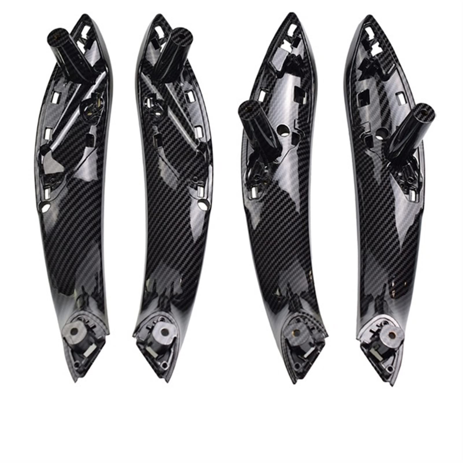 PUXJQ Kohlefaser Vorne Hinten Links/Rechts Auto-Innentür-Ziehgriff-Verkleidungsabdeckung Für BMW 3er F30 F32 2012-2019(F30 F31-4PCS) von PUXJQ