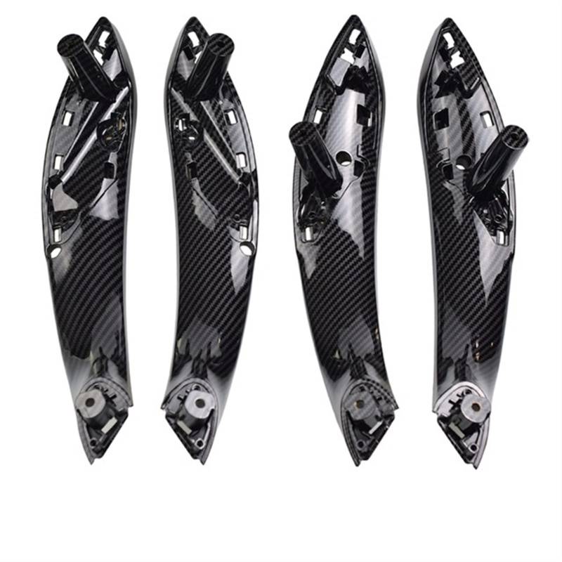 PUXJQ Kohlefaser Vorne Hinten Links/Rechts Auto-Innentür-Ziehgriff-Verkleidungsabdeckung Für BMW 3er F30 F32 2012-2019(F30 F31-4PCS) von PUXJQ