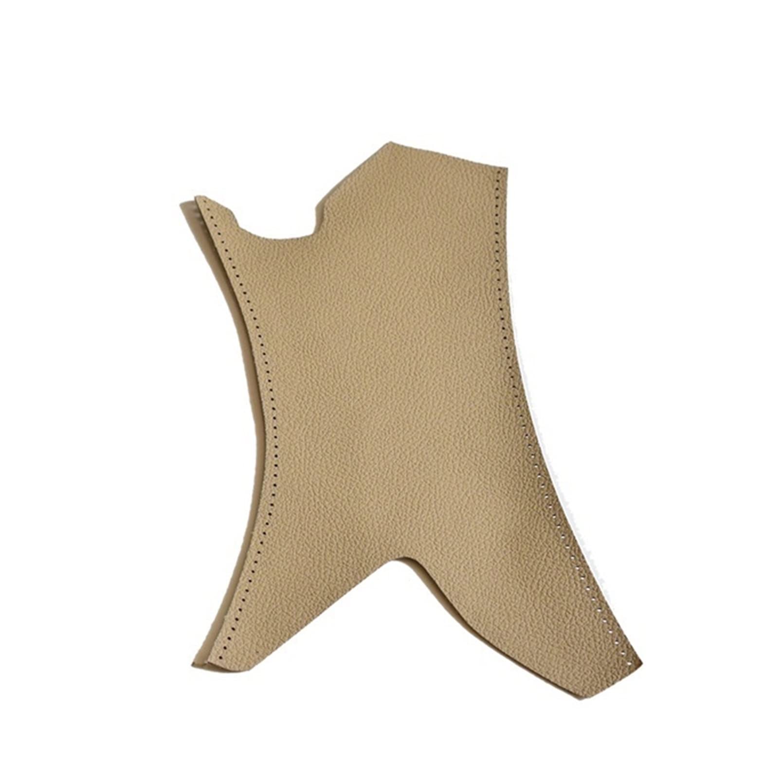 PUXJQ Leder Handnähen Leder Pull Trim Türinnengriffabdeckung Carbon Textur/Schwarz Für BMW 3er E90 E91 E92 E93 2005–2012(Beige-Right) von PUXJQ