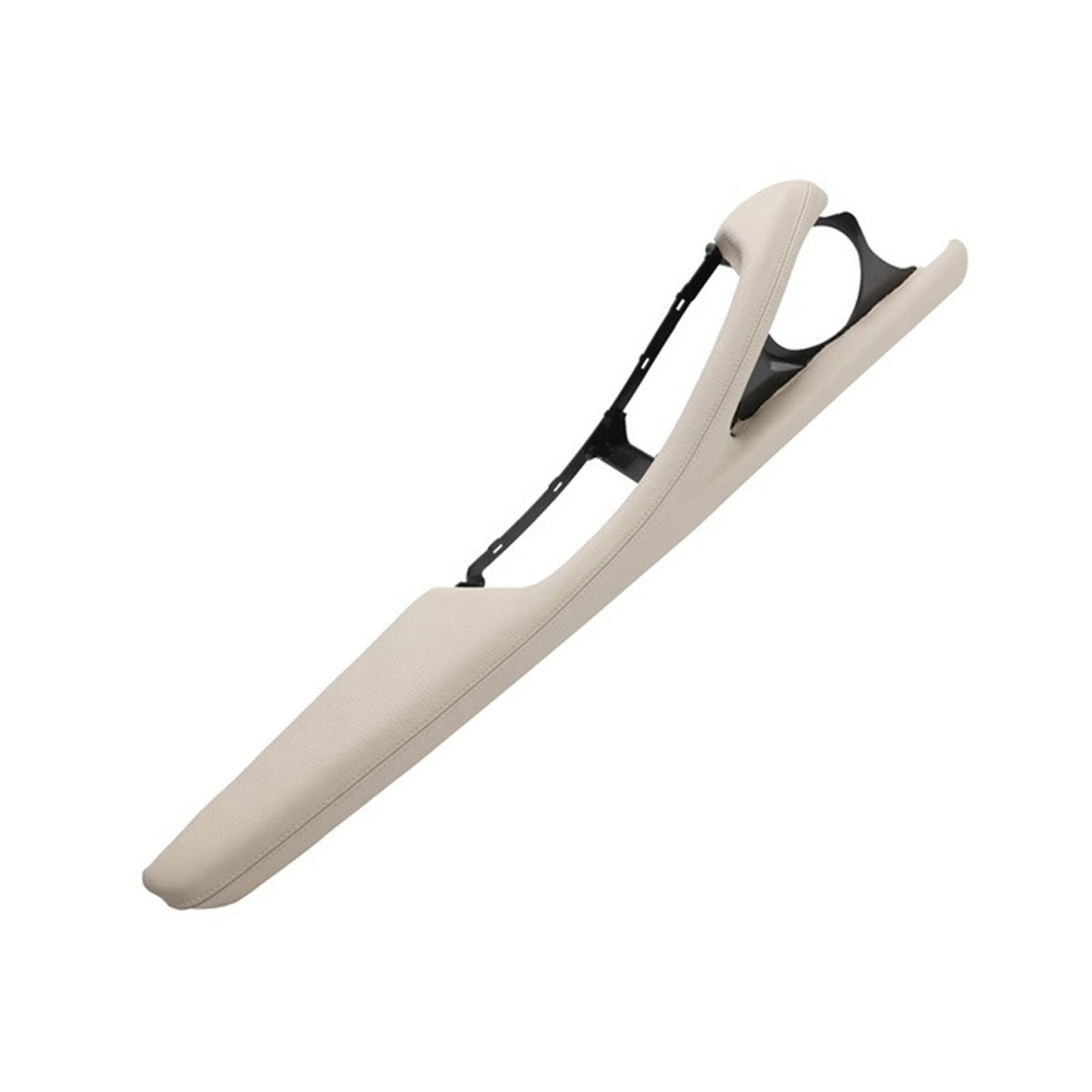 PUXJQ Linkslenker Auto Fahrerseite Leder Außenrahmen Armlehne Unterstützung Für BMW 5er F10 F11 F18 520 523 525 528 530 535(LHD Beige White) von PUXJQ