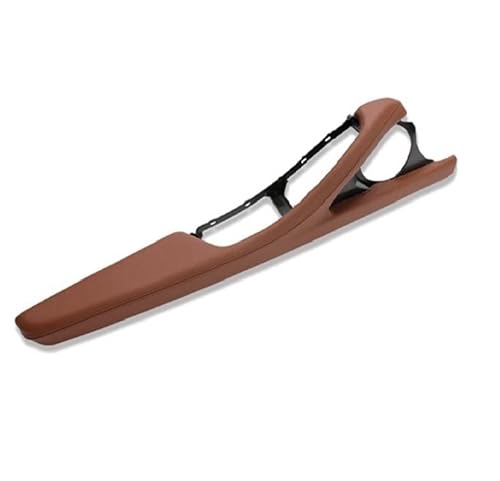 PUXJQ Linkslenker Auto Fahrerseite Leder Außenrahmen Armlehne Unterstützung Für BMW 5er F10 F11 F18 520 523 525 528 530 535(LHD Red Brown) von PUXJQ