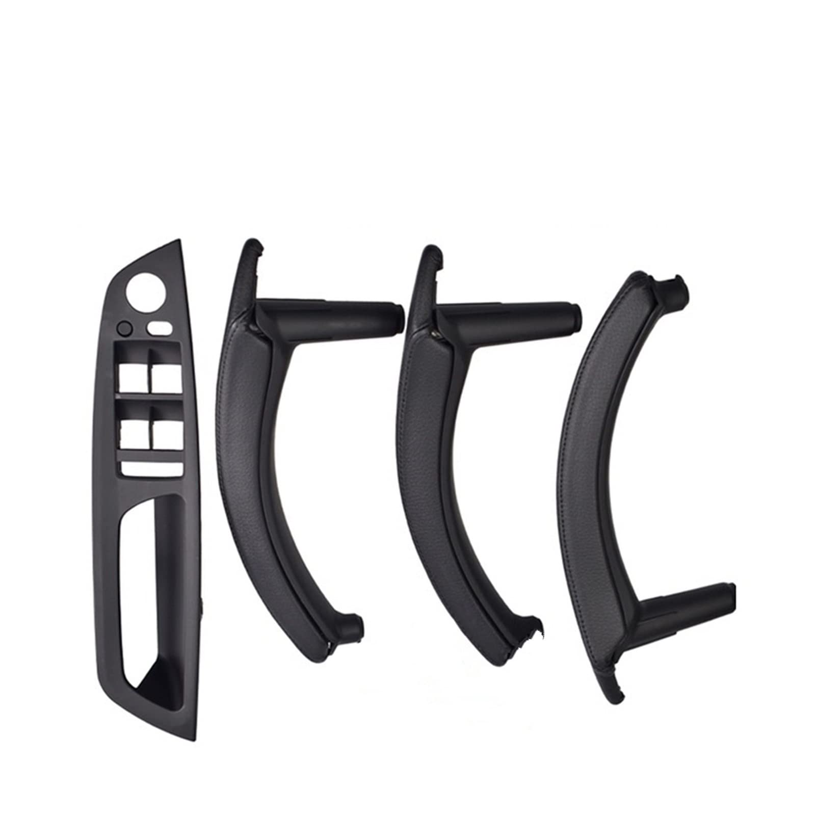PUXJQ Neues RHD-Auto Links Rechts Carbon-Faser-Innentür-Armlehnengriff-Innenverkleidungs-Abdeckung Für BMW E70 E71 E72 X5 X6 2007–2013(RHD-Black-Standard) von PUXJQ