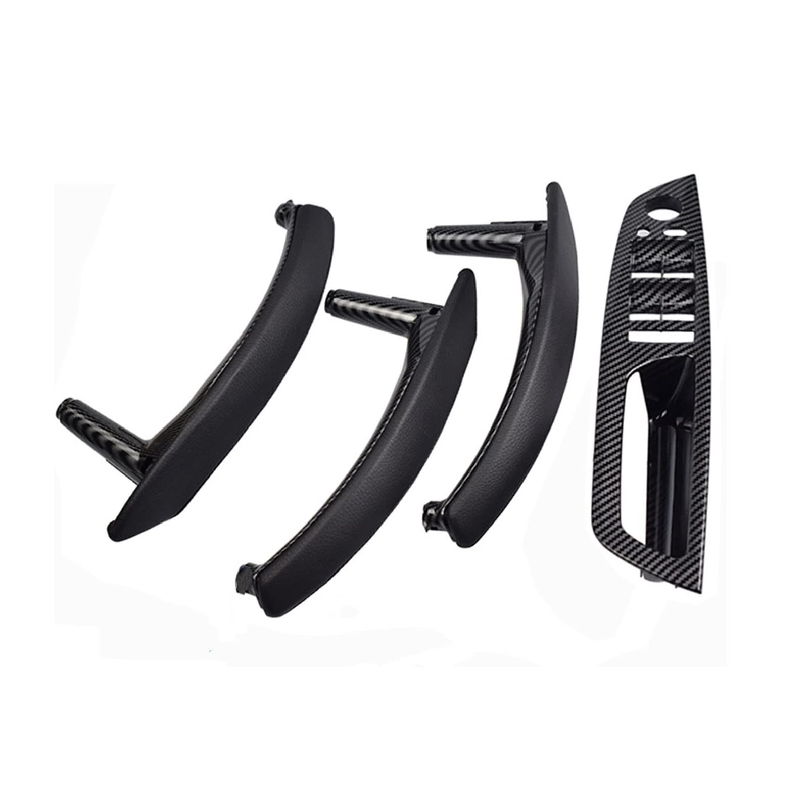 PUXJQ Neues RHD-Auto Links Rechts Carbon-Faser-Innentür-Armlehnengriff-Innenverkleidungs-Abdeckung Für BMW E70 E71 E72 X5 X6 2007–2013(RHD-CF-Hige) von PUXJQ