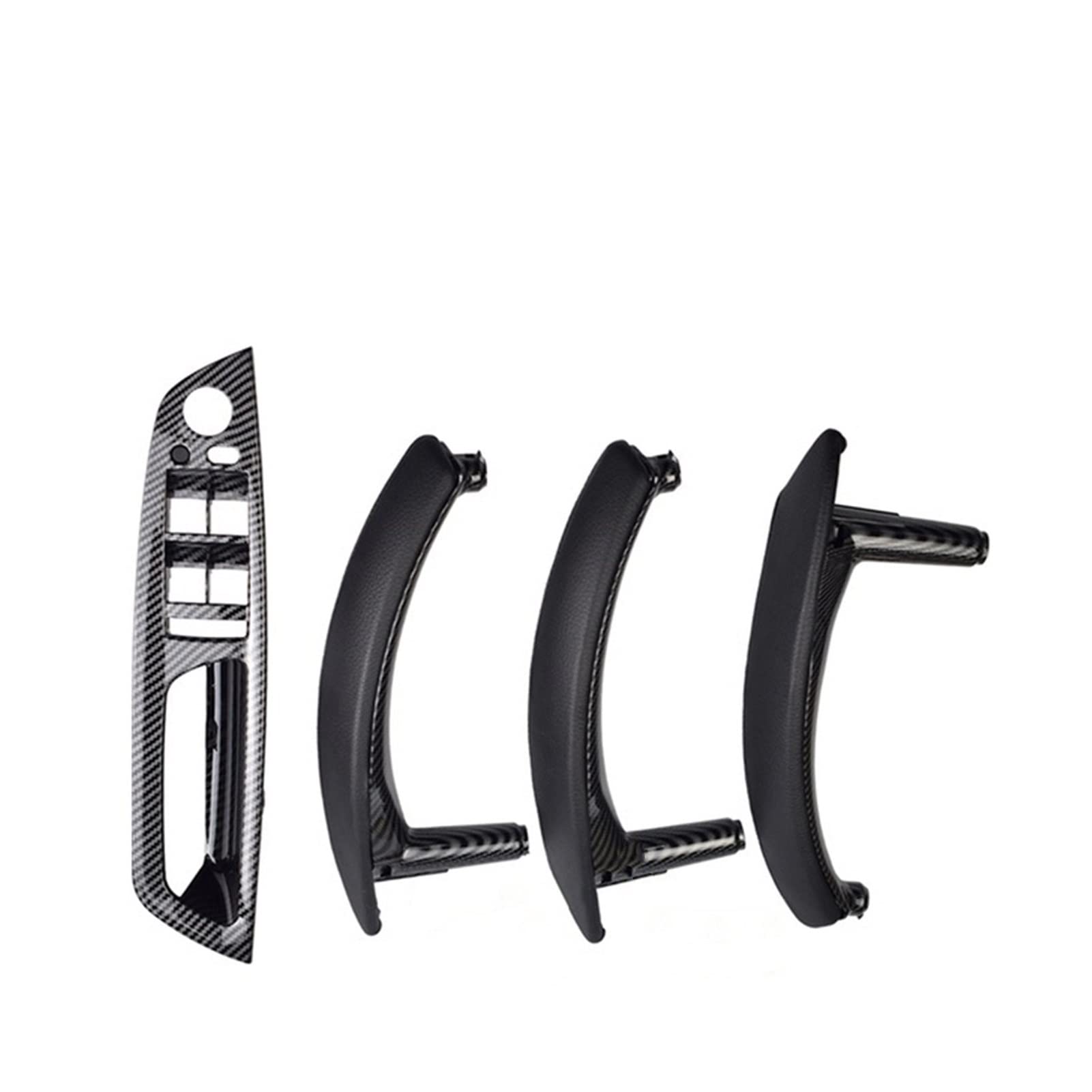 PUXJQ Neues RHD-Auto Links Rechts Carbon-Faser-Innentür-Armlehnengriff-Innenverkleidungs-Abdeckung Für BMW E70 E71 E72 X5 X6 2007–2013(RHD-CF-Standard) von PUXJQ