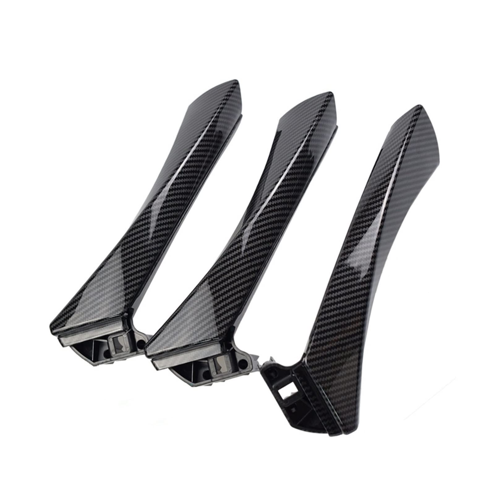 PUXJQ RHD LHD Autoinnenraum Beifahrertür Kohlefaser-Stil Zuggriff-Kit Für BMW 3er E90 E91 316 318 320 325 328i 2005-2012(Carbon Fiber-RHD) von PUXJQ