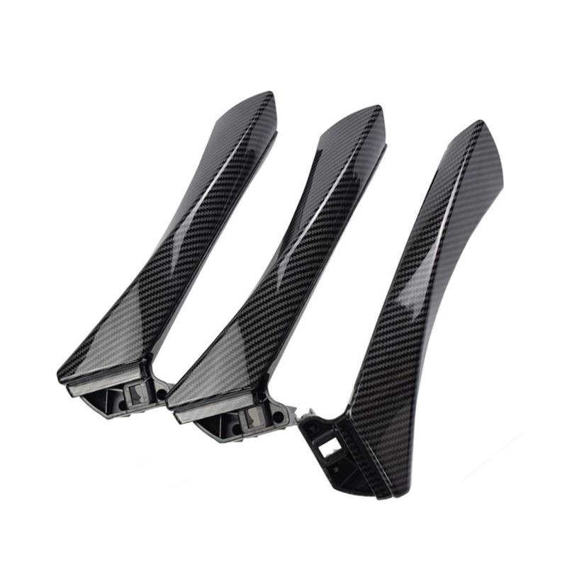 PUXJQ RHD LHD Autoinnenraum Beifahrertür Kohlefaser-Stil Zuggriff-Kit Für BMW 3er E90 E91 316 318 320 325 328i 2005-2012(Carbon Fiber-RHD) von PUXJQ