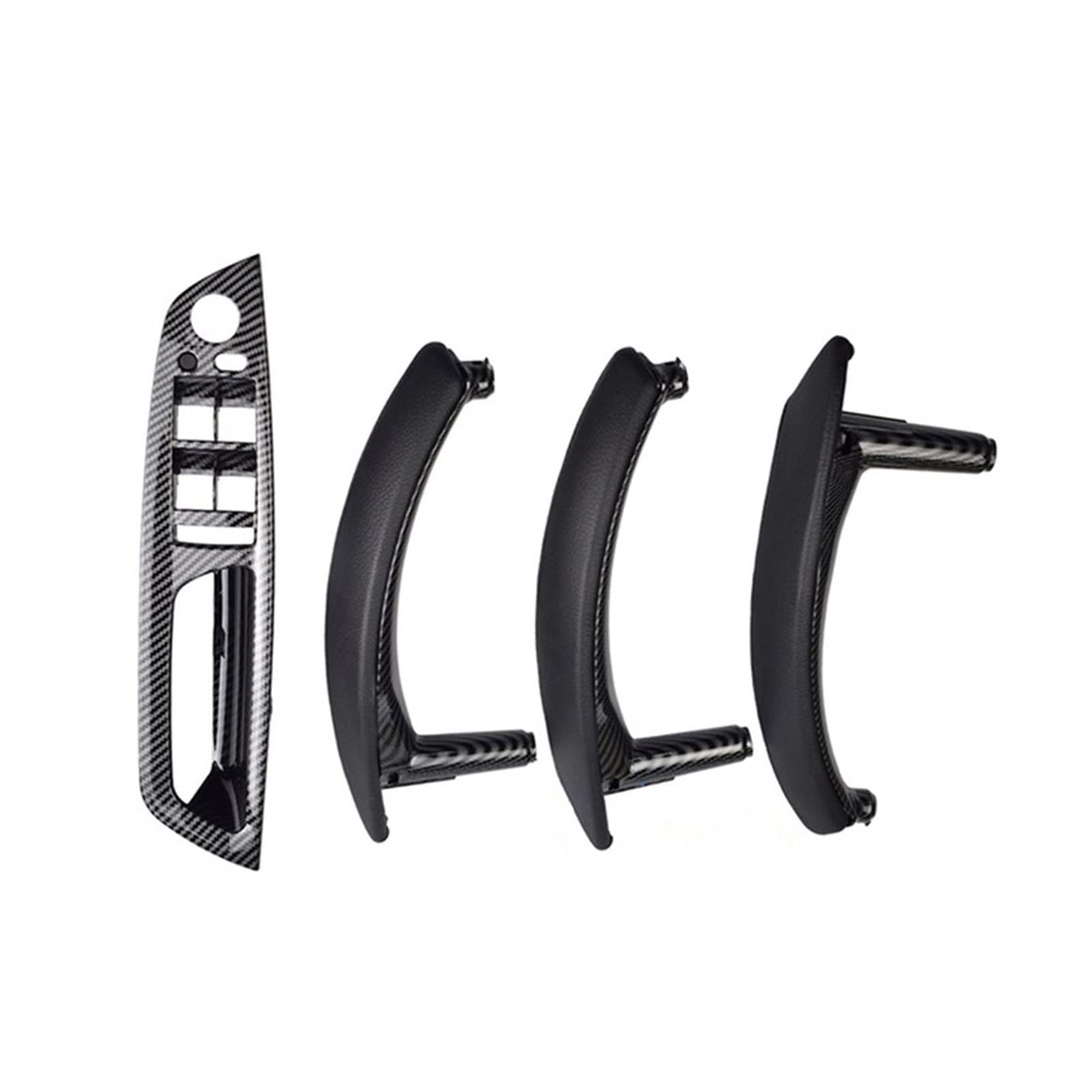 PUXJQ RHD Links Rechts Innentür Armlehne Griff Innenverkleidung Pull Trim Cover Montage Für BMW E70 E71 X5 X6(RHD-CF-Standard) von PUXJQ