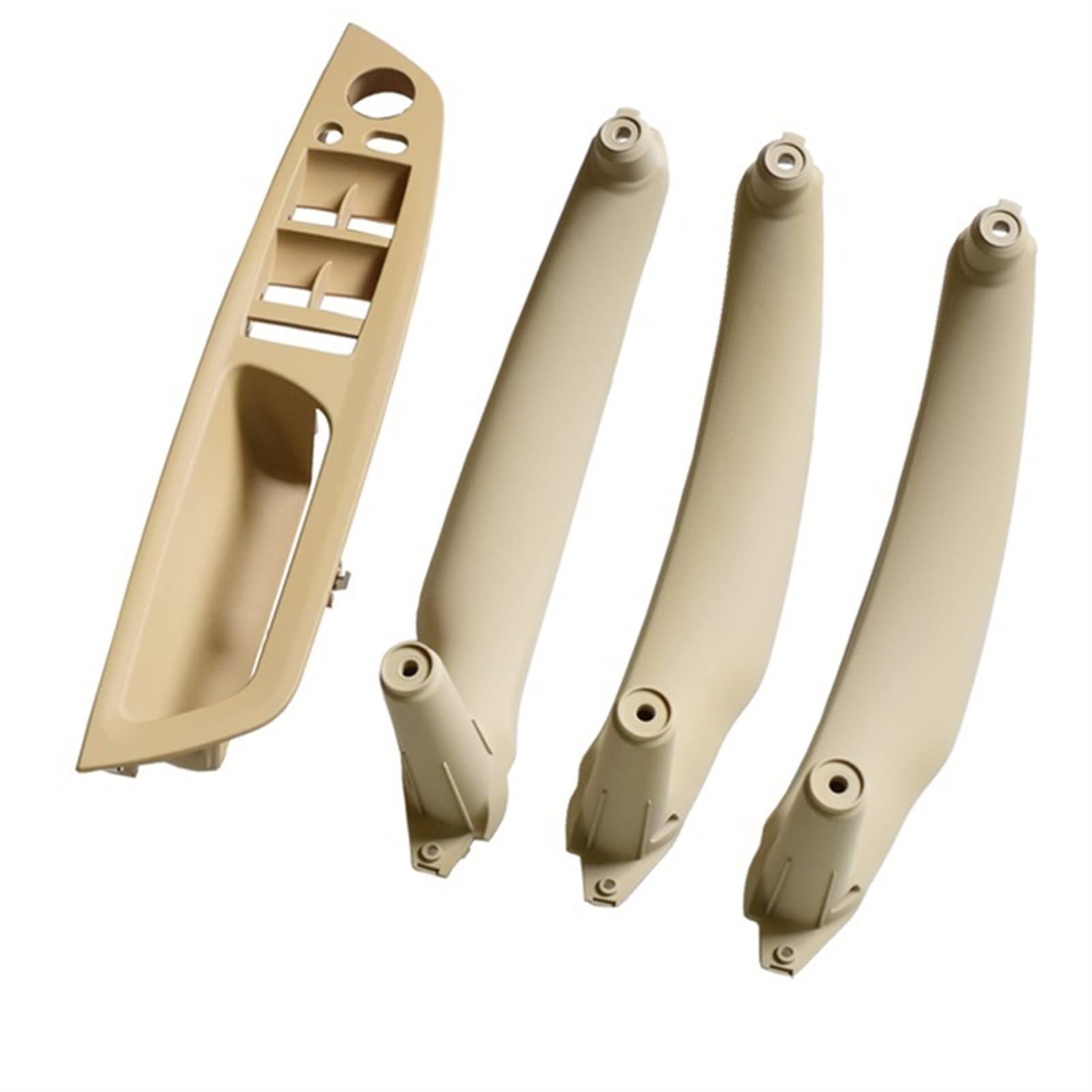 PUXJQ Set Beige Schwarz Armlehne Auto Links Vorne Fahrersitz LHD Innentürgriff Innenverkleidung Zugverkleidung Für BMW E70 E71 X5 X6(Beige-4pcs) von PUXJQ