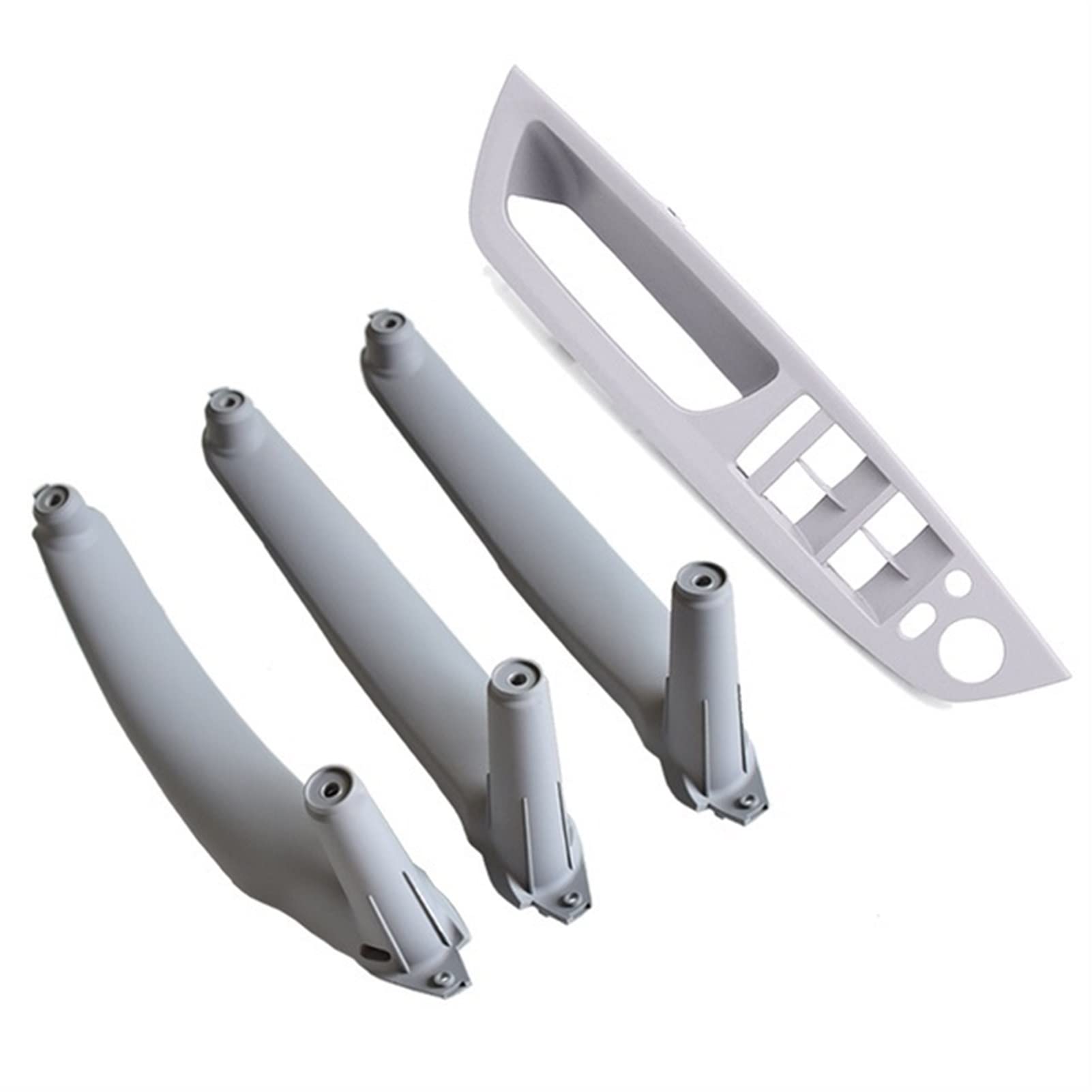 PUXJQ Set Beige Schwarz Armlehne Auto Links Vorne Fahrersitz LHD Innentürgriff Innenverkleidung Zugverkleidung Für BMW E70 E71 X5 X6(Gray-4pcs) von PUXJQ