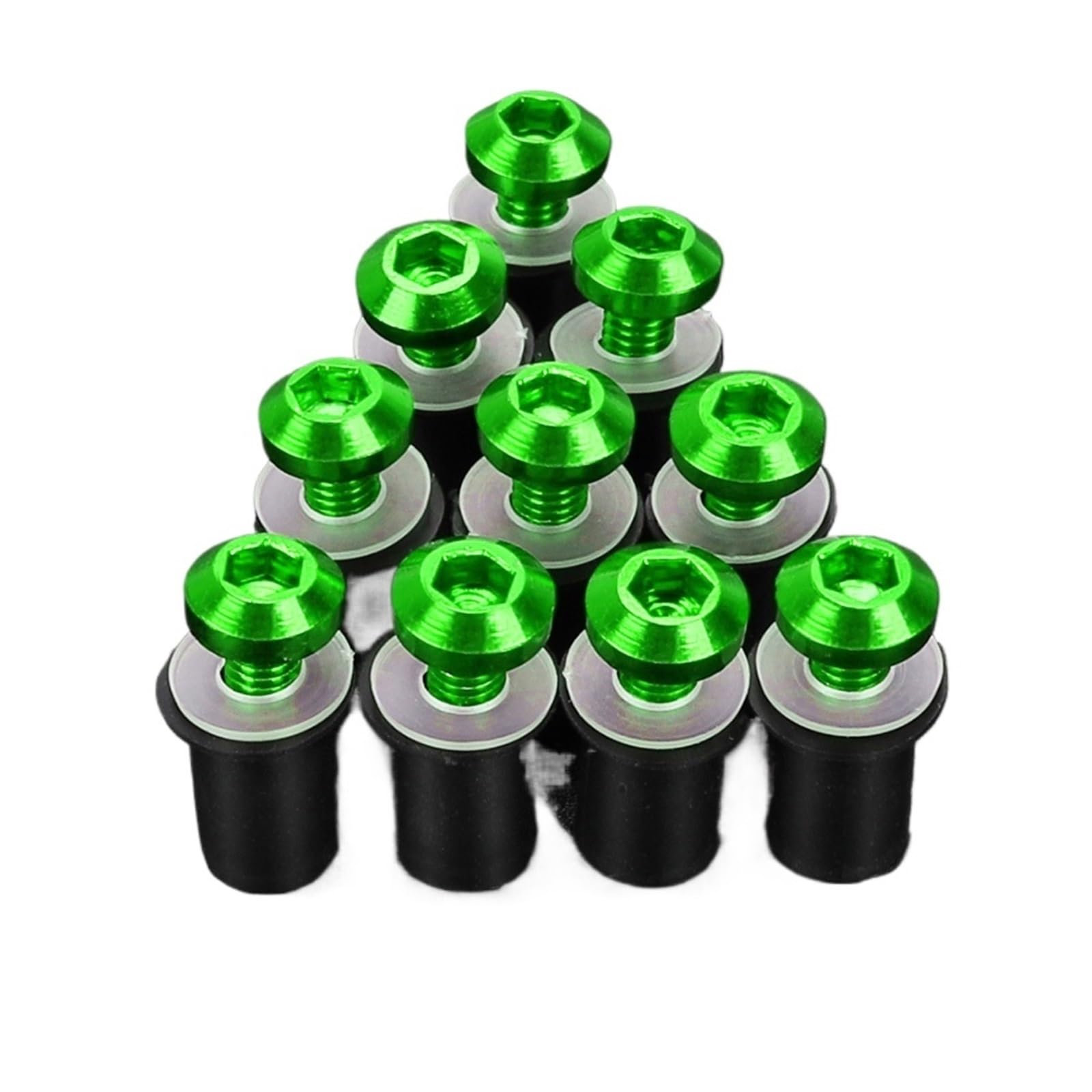 Motorrad Schrauben Set Kompatibel Mit VTR1000 Für RC51 Für VTR1000F Windschutzscheibenschrauben-Schraubensatz Motorradschrauben-Kombinationssatz Schraubenverbindungsschrauben-Dekoration(Green) von PVCUHWF