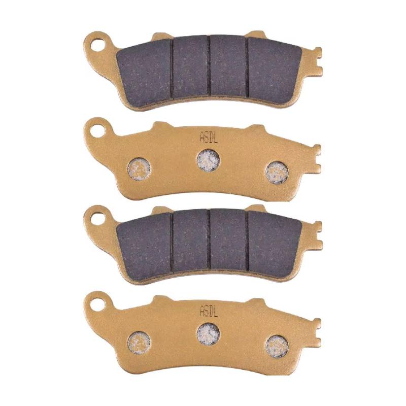 PVCUHWF Bremsbelagsa Motorräder Für GL 1800 6 7 8 9 A Für Goldwing 2006-2013 Für ST 1100 at AV AW AX AY A1 A2 Für Pan European ABS 1996-2002 Motorrad Vorne Hinten Bremsbeläge(2 Pairs Front) von PVCUHWF