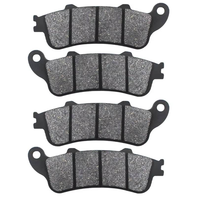 PVCUHWF Bremsbelagsa Motorräder Für ST1300 Für Pan European 2002 2003 2004 2005 2006 2007 Für VTX1800 2002 2003 2004 2005 2006 2007 2008 2009 2010 2011 Motorrad Vorne Hinten Bremsbeläge(2 Pairs) von PVCUHWF