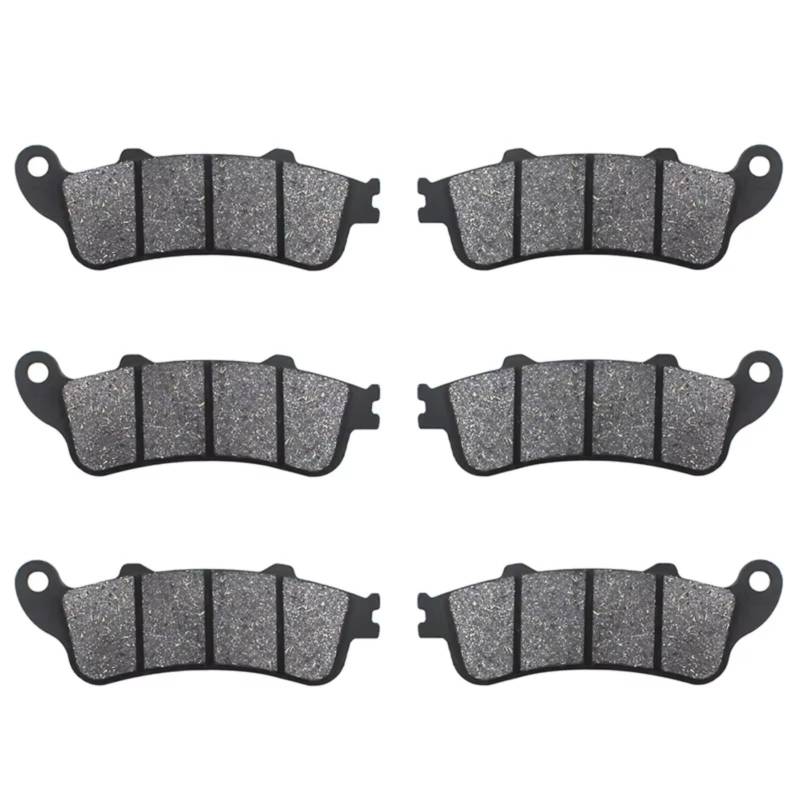 PVCUHWF Bremsbelagsa Motorräder Für XL100 VX VY V1 V2 Für Varadero 1999 2000 2001 2002 Für XL100 Für V3 Für V4 V5 V6 Für Varadero 2003 2004 2005 2006 Motorrad Vorne Hinten Bremsbeläge(3 Pairs) von PVCUHWF