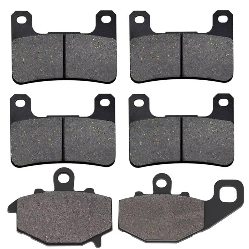 PVCUHWF Bremsbelagsa Motorräder Kompatibel Mit Für Z 1000 EAF EBF ECF EC EDF ED 2010-2013 Für Z 1000 FEF FE FFF FGF 2014-2020 Motorrad Vorne Hinten Bremsbeläge(Front and Rear) von PVCUHWF