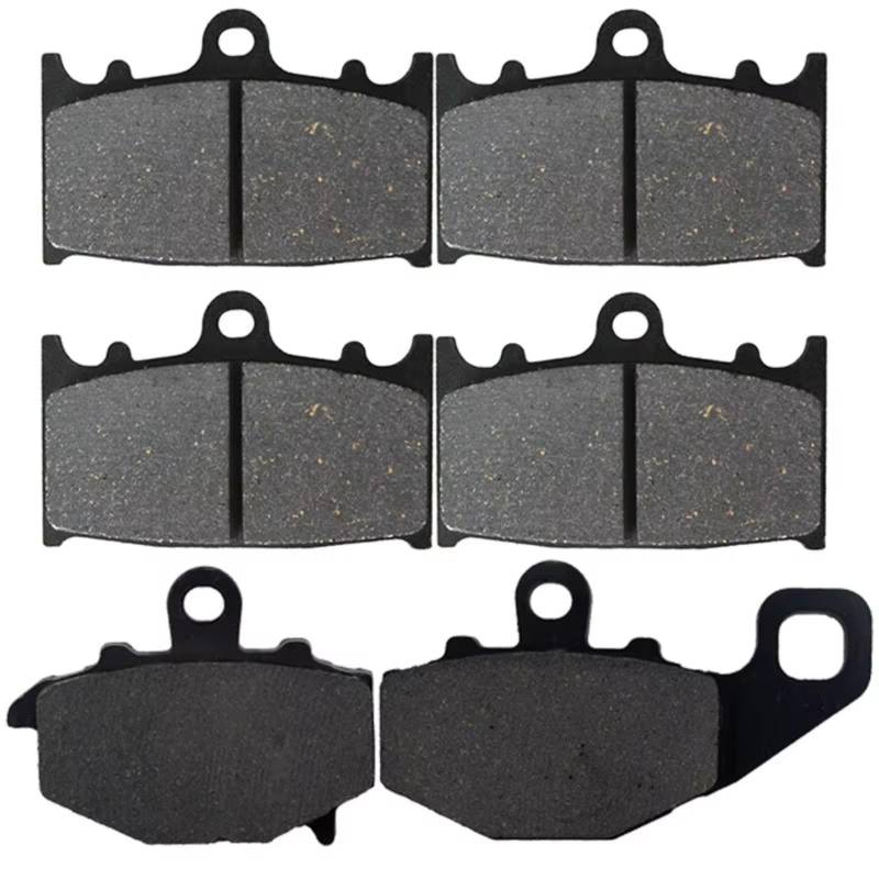 PVCUHWF Bremsbelagsa Motorräder Kompatibel Mit Für ZZR400 Für ZX400 N1 N2 N3 N4 N5 N6 N7 1993-1999 Für ZZR600 Für ZX600 E1-E13 1993-2005 Motorrad-Bremsbeläge Vorne Hinten(Front and Rear) von PVCUHWF