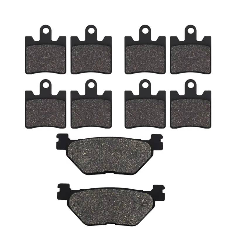 PVCUHWF Bremsbelagsa Motorräder Kompatibel Mit Yamaha Für FJR 1300 AS 2006–2020 Für FJR 1300 AV AW AX AZ AA AB 2006–2014 Motorrad-Bremsbeläge Vorne Und Hinten Zubehör(Front and Rear) von PVCUHWF